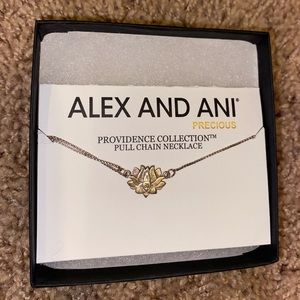 Alex and Ani Pull Chain Necklace | Lotus